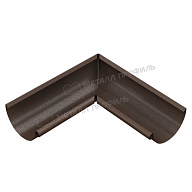 Угол желоба внутренний МЕТАЛЛ ПРОФИЛЬ Foramina Freeze D125 DarkBrown