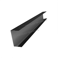 Планка стойки забора 60мм 35х60 х 2500 (VikingMP E-20-9005-0.5)