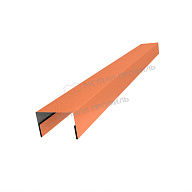 Планка крышки забора 40мм 30х45 х 2000 (VikingMP E-20-8004-0.5)