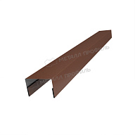 Планка крышки забора 40мм 30х45 х 3000 (VALORI-20-Brown-0.5)