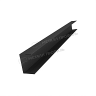 Планка стойки забора 40мм 30х40 х 2500 (VALORI Д-20-DarkGrey\DarkGr-0.5)