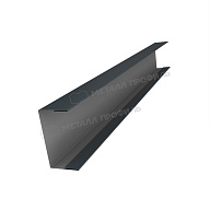 Планка стойки забора 60мм 35х60 х 2000 NormanMP (ПЭ-01-7016-0.5)