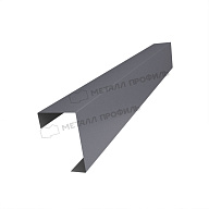 Планка угла декоративная на столб 40мм 42х62 х 2500 (VALORI-20-Grey-0.5)