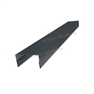 Планка крышки забора 60мм 35х65 х 2500 NormanMP (ПЭ-01-7016-0.5)